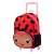 Mochila Sestini Com Rodinhas Escolar Kids Joaninha Vermelho - Imagem 3
