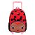 Mochila Sestini Com Rodinhas Escolar Kids Joaninha Vermelho - Imagem 1