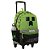 Mochila Sestini Com Rodinhas Escolar Minecraft Creeper Verde - Imagem 5