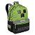 Mochila Sestini Escolar Minecraft Creeper Grande Verde - Imagem 2