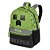 Mochila Sestini Escolar Minecraft Creeper Grande Verde - Imagem 3