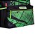 Mochila Sestini Escolar Minecraft Acid Creeper Grande Verde - Imagem 7