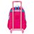 Mochila Sestini Com Rodinhas Escolar Peppa Core Rosa - Imagem 4