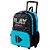 Mochila Sestini Com Rodinhas Escolar X Start Grande Azul - Imagem 3