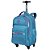 Mochila Sestini Com Rodinhas 4 Rodas Rolling Azul Caribe - Imagem 2