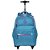 Mochila Sestini Com Rodinhas 4 Rodas Rolling Azul Caribe - Imagem 1
