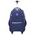Mochila Sestini Com Carrinho 4 Rodas Rolling Azul Cyberpunk - Imagem 1