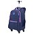 Mochila Sestini Com Carrinho 4 Rodas Rolling Azul Cyberpunk - Imagem 2