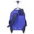 Mochila Sestini Com Carrinho 4 Rodas Rolling Azul Cyberpunk - Imagem 4