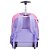 Mochila Sestini Com Carrinho Capricho Paetê Rosa Lilás - Imagem 3
