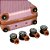 Mala de Bordo Polo King Marseille ABS 4 Rodas 360° Rosa - Imagem 4