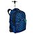 Mochila Sestini Com Carrinho 2 Comp Capricho Wishes Azul - Imagem 2