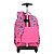 Mochila Sestini com Carrinho Capricho Student School Rosa - Imagem 3