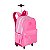 Mochila Sestini com Rodinhas Rollingg Crinkle 2 Double Rosa - Imagem 2