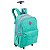 Mochila Sestini com Rodinhas Rollingg Crinkle Azul Turquesa - Imagem 2