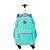 Mochila Sestini com Rodinhas Rollingg Crinkle 2 Turquesa - Imagem 1
