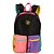 Mochila Sestini Grande Capricho Contrast Preto e Rosa - Imagem 1