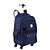 Mochila com Carrinho Sestini Paul Frank Styles Prata e Azul - Imagem 2