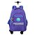 Mochila com Carrinho Sestini Paul Frank Fun 4 Rodas Lilás - Imagem 1