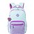 Mochila Sestini 2 Compartimentos College Crinkle 4 Azul Roxo - Imagem 1
