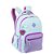 Mochila Sestini 2 Compartimentos College Crinkle 4 Azul Roxo - Imagem 2