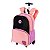 Mochila com Carrinho Sestini Capricho Block Pêssego Feminino - Imagem 2