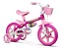 Bicicleta Infantil com roda treinamento Flower Aro 12 Nathor - Imagem 1