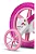 Bicicleta Infantil com roda treinamento Flower Aro 12 Nathor - Imagem 3
