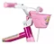 Bicicleta Infantil com roda treinamento Flower Aro 12 Nathor - Imagem 7