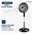 Ventilador Coluna 40cm Super Power Mondial Preto/Prata 140W VSP-40C-NB - Imagem 8