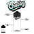 Frasco Chubby  V3 100ml | Clear/Black - 10un - Imagem 1