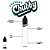 Frasco Chubby V3 30ml SLIM | Clear/Black - 10un - Imagem 1