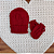 Kit Gorro com Luvas  Tricot Vermelho - Imagem 1