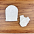Kit Gorro com luvas Tricot Branco - Imagem 1