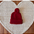 Gorrinho vermelho com pompom - Imagem 1