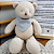 Urso Bandana Cinza em Listras. - Imagem 1