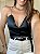 CROPPED COURO STONE - PRETO - Imagem 1