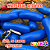 Guia Salsicha Azul - Corda Preta -  Puxador Vermelho - Luleko - Imagem 6