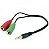 ADAPTADOR 2 P2 PARA 1 P2 - Imagem 1