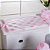 Trocador de Cômoda Plastificada Impermeável com Laço Balão Pink - Imagem 1
