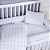 Kit Enxoval de Bebê Coleção Xadrez Branco - Imagem 3