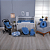 Kit Enxoval de Bebê Coleção Cor Lisa Azul - Imagem 1