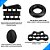 Kit Hand Grip exercício Dedos Mãos Punho Fisioterapia 5 Pçs - Imagem 5