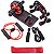 roda abdominal flexão corda pular elástico handgrip kit 7x1 - Imagem 1