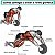 roda abdominal flexão corda pular elástico handgrip kit 7x1 - Imagem 3