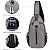 Bolsa mochila transversal crossbody bag academia caminhada - Imagem 2