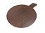 TÁBUA REDONDA EM MDF LAMINADO COR MADEIRA ESCURA - Imagem 3