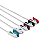 CABO DE ECG 5 VIAS - TIPO GARRA BIONET CONECTOR QUADRADO - BY - Imagem 2