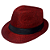 Chapéu Ze Pilintra Malandro Vermelho Preto - Imagem 1