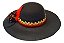 Chapeu Pomba Gira Super Luxo Vermelho + Saco Transporte - Imagem 4